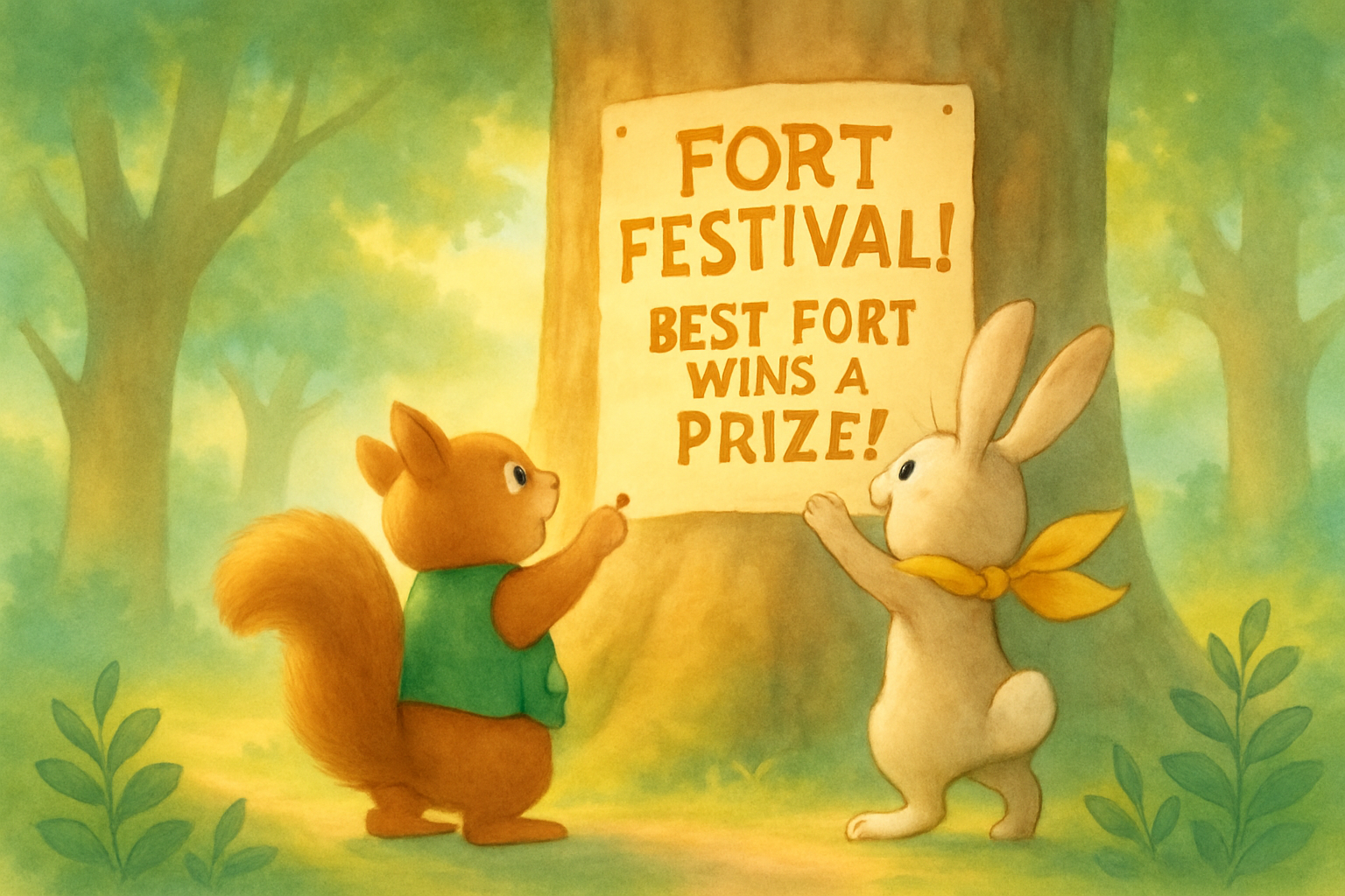 FableFox magical storybook background